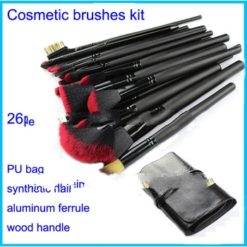 26pcs Makeup Brush Set Professional Manufacturer China Black
