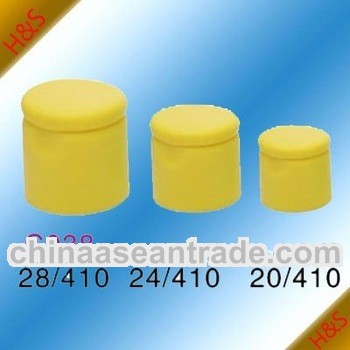 28/410 24/410 20/410 yellow plastic flip top cap