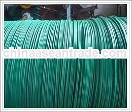 2.0/2.5mm green color pvc coated iron fence wire