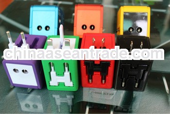 2.13 travel gift for Dual usb travel adaptor with colorfull