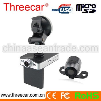 2.4 Inch 140 Degree wide-angle G-sensor 720p hd dual car dvr camera