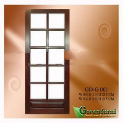 Ten Glasses Wooden Door