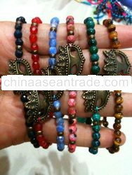 gemstone bead bracelet