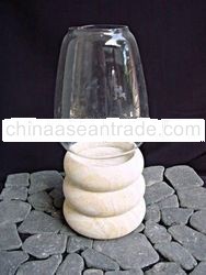 STONE CANDLE HOLDER