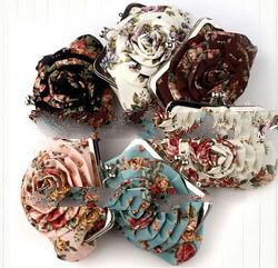 clutch purse,kiss snap purse,floral purse