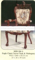 Eagle Chair Carver Mahogany Indoor Furniture