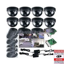 8 CCTV CCD Camera DVR Video Security Record System with Free Surveillance Warning Stickers DVK2806 1