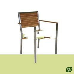 Sevilla Stacking Arm-Chair w/ Teak Slat