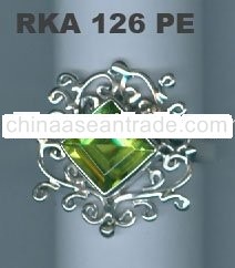 Siilver Ring with Natural Gems1