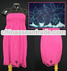 Bandeau Cutwork Dress
