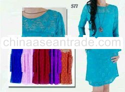 Brocade Tunic Midi Dress