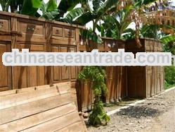 Antique wooden wall doors