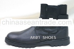AR01 Leather Biker Shoes