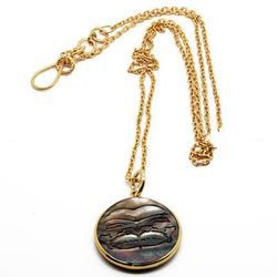 brass shell necklaces (bjns-033)