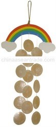 Rainbow capiz chime
