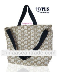 Lotus Canvas tote bag