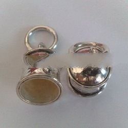 SS Round End Cap with Hammer Finished