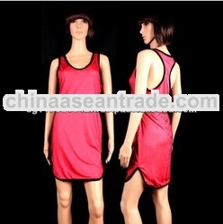 Wholesale Stylish Black Organza Lined Ice Cotton Dress