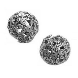 Bali Silver Round Beads