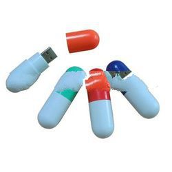 Pill Capsule Shape Thumb Drive, Pill Capsule USB Flash Drive, Pill Capsule USB Gift