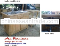 buffet w double sink
