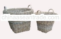 Basket Kuboo Grey,Rattan Basket