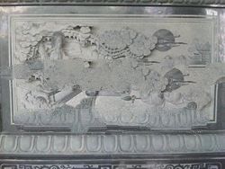  Literature Stone relief Wall Hanging Stone (Buddist Craft)