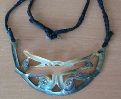 dragon carving art necklace