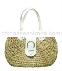 Water-hyacinth bag with buckle