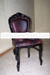 "Black High Glossy Dining Chair"