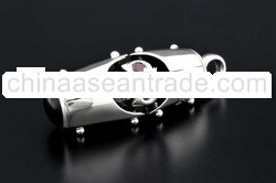 925 SILVER JEWELRY BULLET PENDANT GARNET