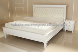 French Furniture - Bed Yazmeen White