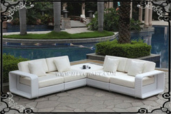 Pvc rattan sofa set