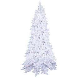 14 FT SNOW WHITE ASHLEY CHRISTMAS TREE CLEAR LIGHT SLIM