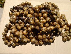 Agarwood Zebra Beads