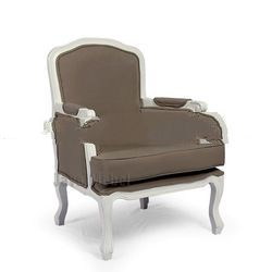 FRENCH SHABBY FURNITURE OF LINEN SOFA CHAIR