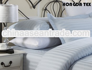 300TC satin striped hotel wholesale bedding bedsheet set