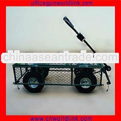 300kg Load 4 Wheels Steel Folding Garden Barrow