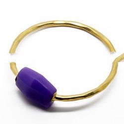 recycled glass brass bangles