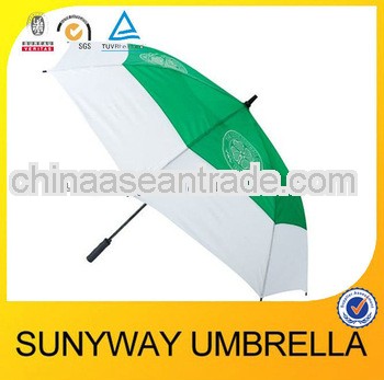 30''*8ribs Semi vent storm golf umbrella