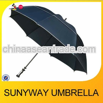 30''*8ribs Windproof Strong Golf Umbrella with trim