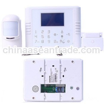 30 zone LCD multi-language touch keypad pstn home burglar security gsm alarm system wireless