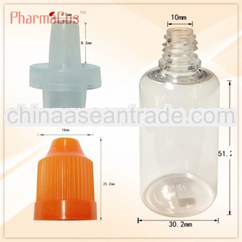 30ml PET transparent clear dropper bottle ,childproof cap