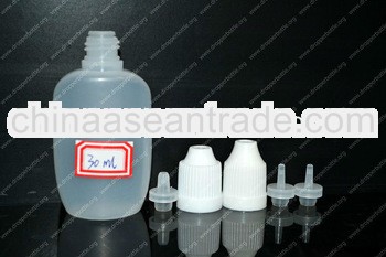 30ml PE flat chidlproof cap bottle (MOQ is 300pcs)