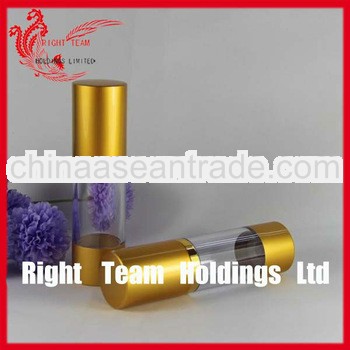 30ml airless cosmetic bottle in gold