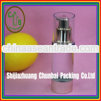 30ml clear AS airless pump bottle cosmetic oil packing