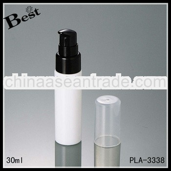 30ml empty plastic bottles with black pump for cosmetic