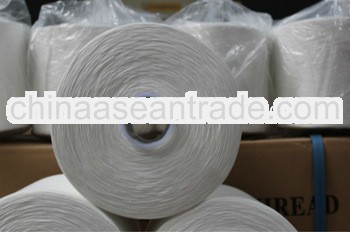30s raw white close virgin ring spun polyester yarn