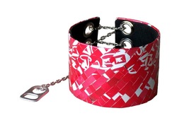 Coke soda can bracelet