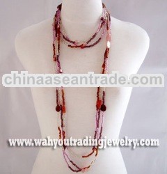 glass beads necklace